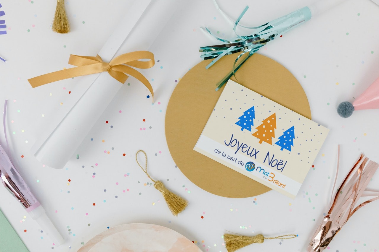 Carte de voeux noël